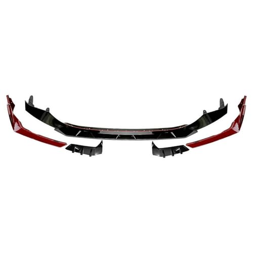 LRMDAKO Auto Frontspoiler Frontspoilerlippe Für 3er-Serie G20 G21 G28 330i Für M340i 2019-2021 Unterer Schutzplatten-Splitter-Klingensatz Bumper Protector(Rot) von LRMDAKO
