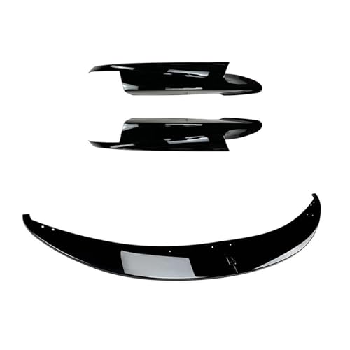 LRMDAKO Auto Frontspoiler Für 3 Serie Für E90 E91 E92 E93 2006-2013 Frontschürze Lip Splitter Diffusor Körper Kits Spoiler Stoßstange Schutz Bumper Protector(Gloss Black Set) von LRMDAKO