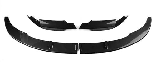 LRMDAKO Auto Frontspoiler Für 5 Series Für F10 Für M5 2012-2016 Frontspoilerlippe + Seitliches Lüftungsgitter-Ecksplitter-Abdeckungsset Bumper Protector(Kohlefaser-Look) von LRMDAKO