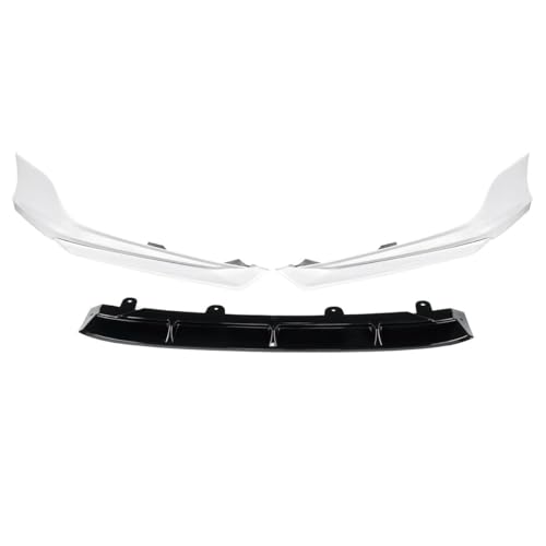 LRMDAKO Auto Frontspoiler Für Accord 2018 2019 1 Set Auto Front Lippe Kinn Stoßstange Spoiler Splitter Körper Kit Deflektor Lippen Schutz Abdeckung Abnehmbare Bumper Protector(Weiss) von LRMDAKO