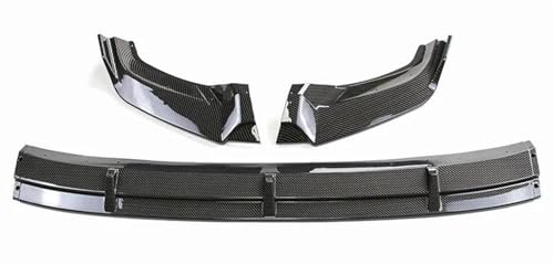 LRMDAKO Auto Frontspoiler Für VW Für Tiguan 2017-2020 Untere Frontstoßstange Kinnlippensatz Spoilersplitter Stoßstangenkinnlippensplitter Schutzfolie Bumper Protector(Kohlenstoff-Look) von LRMDAKO