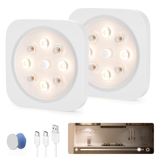 LROLTEF Schrankbeleuchtung Led Lampe - 600mAh 4000K Unterbauleuchte Küche Licht Aufladbar mit Bewegungsmelder - Kleine Magnetische Schranklicht Treppenlicht Vitrinenbeleuchtung | 2 Stück LROLTEF Schrankbeleuchtung Led Lampe - 600mAh 4000K Unterbauleuchte Küche Licht Aufladbar mit Bewegungsmelder - Kleine Magnetische Schranklicht Treppenlicht Vitrinenbeleuchtung | 2 Stück von LROLTEF