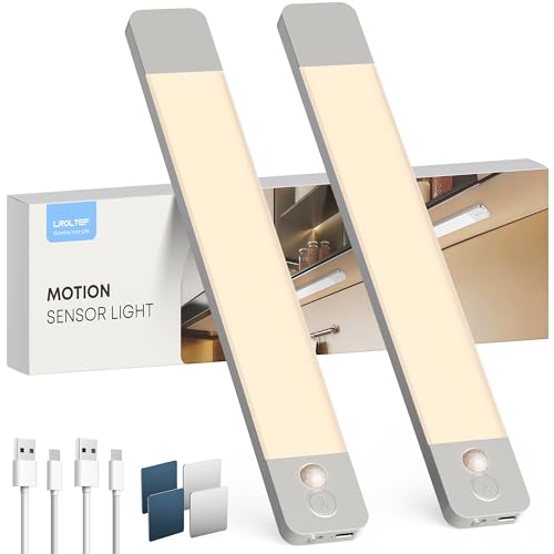 LROLTEF Schrankbeleuchtung Led Lampe mit Bewegungsmelder - 30cm 4000K Aufladbar Unterbauleuchte Küche mit 2200mAh Batterie Innen - Dimmbar Kleiderschrank Licht Treppenbeleuchtung | 2 Stück LROLTEF Schrankbeleuchtung Led Lampe mit Bewegungsmelder - 30cm 4000K Aufladbar Unterbauleuchte Küche mit 2200mAh Batterie Innen - Dimmbar Kleiderschrank Licht Treppenbeleuchtung | 2 Stück von LROLTEF