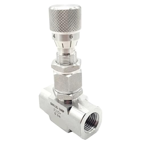 1/8 "-1/2" BSPT BSPP NPT Weiblich-Weiblich Gerader Winkel 90 Grad 304 316 Edelstahl Durchfluss-Mikroregulierungs-Dosiernadelventil(3/8",NPT_FLOW HOLE 1.2MM_ELBOW SS304) von LRPLLWNT