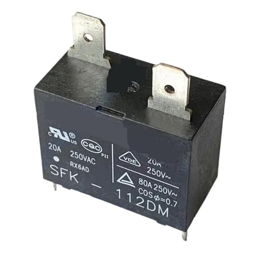2 Stücke SFK-112DM 105/124DM Klimaanlage Relais Leistungsrelais Standardtyp M-Form A 12 V 5 V 24 V DC 20A 250 VAC 4Pin(SFK-105DM) von LRPLLWNT