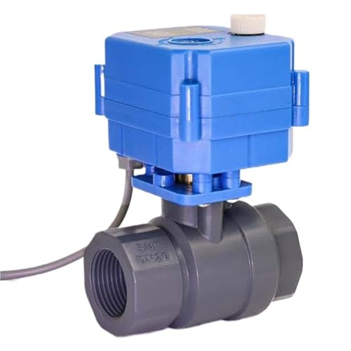 2-Wege-Elektrokugelhahn 2Nm DN15 UPVC mit manuellem 24-V-220-V-Motor-Entwässerungsventil(AC220V_LH-W621) von LRPLLWNT