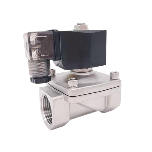 2-Wege-Wasser-Elektromagnetventil SS304, normalerweise geschlossen, Anschluss G1 Zoll, 12 V DC, Öffnung 25 mm, SPU-25, Nulldruck-Startsteckertyp(NBR,AC24V) von LRPLLWNT