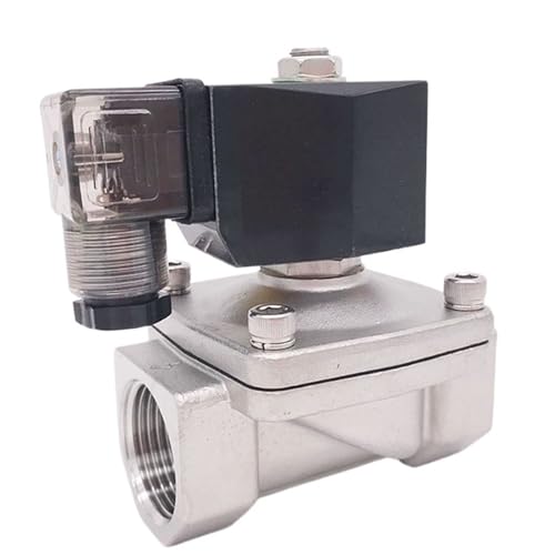 2-Wege-Wassermagnetventil SS304, normalerweise geschlossener Anschluss G3/4 Zoll, 240 V 220 AC, Öffnung 20 mm, SPU-20, Nulldruck-Startsteckertyp(NBR,DC12V) von LRPLLWNT