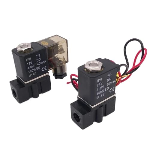 2P025-08/06 2-Wege-Pneumatik-Magnetventil, klein, 1/8 Zoll 1/4 BSP NPT, AC/DC, elektrisches Kunststoffventil mit Kabelanschluss(1/4",100 DEGREE C_AC220V) von LRPLLWNT