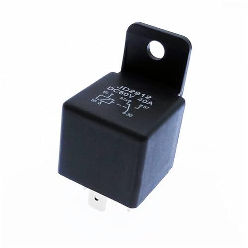 40A Auto-Auto-Relais JD2912 5-polig DC 12V 24V 36V 48V mit Montageloch, Spulenleistung 1,8W, Automobil-Steuergerät(5Pin 40A 24V) von LRPLLWNT