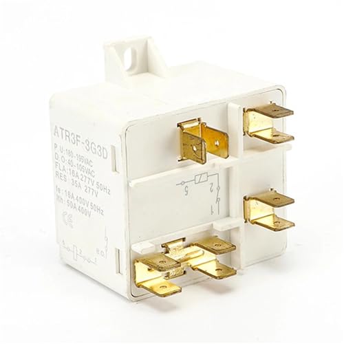 LRPLLWNT 5-poliger Relaisstarter for Klimaanlagen-Kühlschrankkompressor HLR3800-4G3D, Kunststoff-Relaisstarter, Ersatzteile for Elektrowerkzeuge von LRPLLWNT