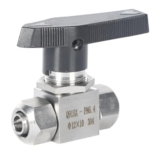 LRPLLWNT Fit 6x4 8x5 8x6 10x6,5 10x8 12x8 12x10 mm IDxOD Schlauch Quick Twist Gleich Abschaltung Kugelhahn 304 316 Edelstahl Pneumatische Luft(10x6.5mm,SS316) von LRPLLWNT