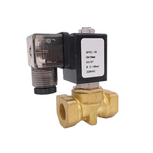 Normalerweise geschlossenes 2-Wege-Kompakt-Pilot-Wasser-Messing-Magnetventil 16bar 1/4" 3/8" 1/2" BSP Öffnung 10mm 220V AC PXC-D14511 NBR(1/4",DC24V 7bar) von LRPLLWNT