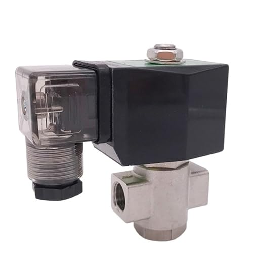 Nulldruckstart 1/4" 24V 12V Öffnung 4/5/6mm 0-7bar/5bar 2-Wege-Edelstahl-Wasser-Normalerweise offenes Magnetventil(4mm 7bar,DC12V_EPDM) von LRPLLWNT