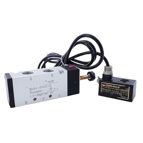 Pneumatisches Single-Coil-Magnetventil 4V410-15 1/2" 24V 220V Explosionsgeschütztes Zwei-Positionen-Fünf-Wege-Umkehrmagnetventil(Only coil,DC24V) von LRPLLWNT