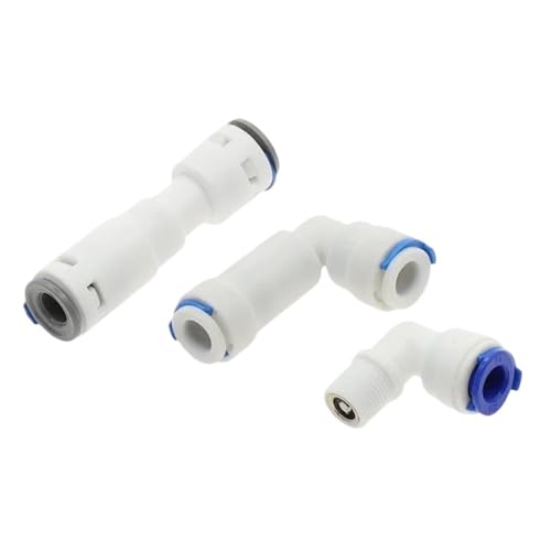 RO-Reiniger Rückschlagventil Gerader Winkel 1/4'' 6,35 mm auf 1/8 Außengewinde Schnellverbinder Schlauchverschraubung Wasserfilter(Elbow-6.35-6.35) von LRPLLWNT