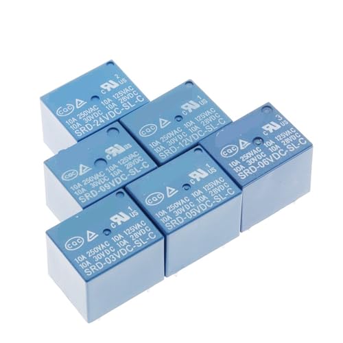 Relais SRD-03VDC-SL-C SRD-05VDC-SL-C SRD-06VDC-SL-C SRD-09VDC-SL-C SRD-12VDC-SL-C 3V 5V 6V 9V 12V 24V 48V 10A 250VAC 5PIN(SRD-48VDC-SL-C 5Pin) von LRPLLWNT
