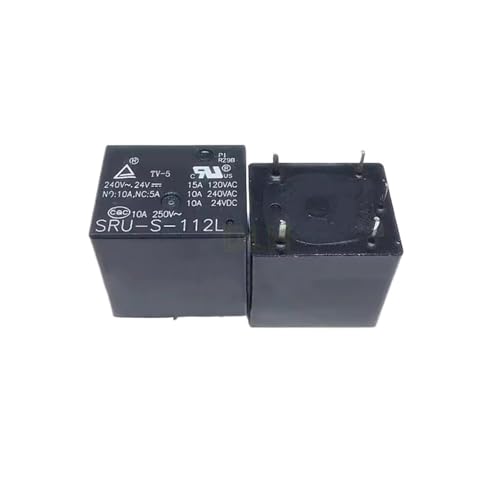 Relais SRU-S-112L 12VDC SRU-S-124L 24VDC SRU S 124L 24V 12V SRU-S-112L-12VDC 5PINS 10A(SRU-S-124L 24VDC) von LRPLLWNT