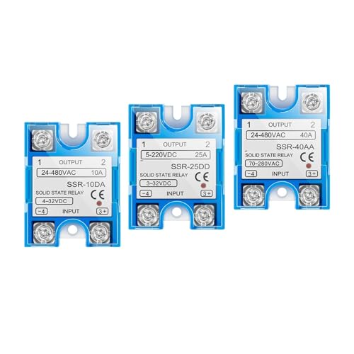 Solid State Relais Modul SSR 10DA 25DA 40DA 10AA 25AA 40AA Mit Staub Abdeckung(DD,JTSSR-25A) von LRPLLWNT