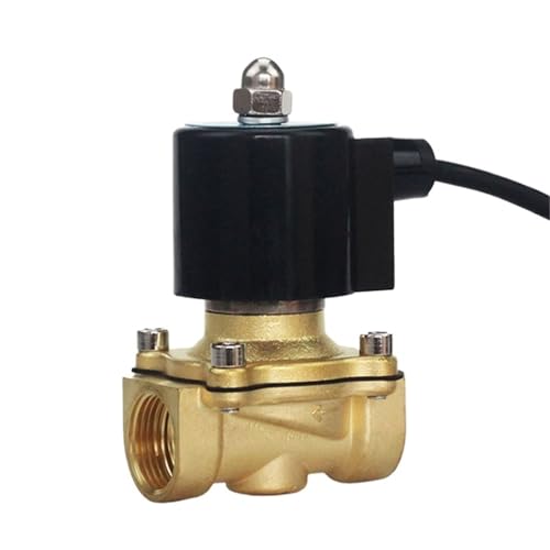 Unterwasser wasserdichtes Magnetventil Messing 3/8 1/2 3/4 Zoll Normalerweise geschlossen 2W160-15/10 2W200-20 2-Wege-Brunnen(3/4",DC24V) von LRPLLWNT