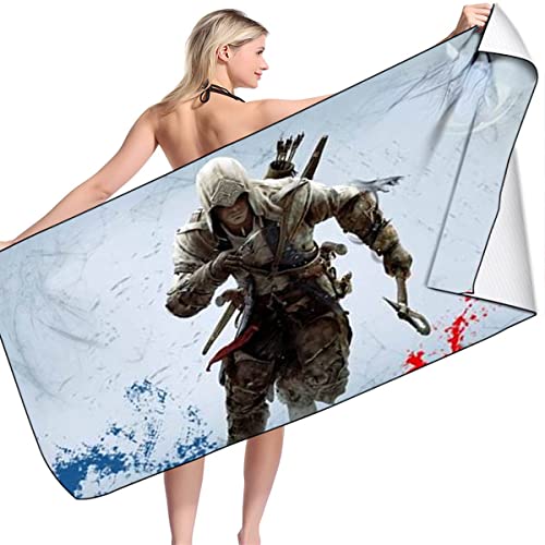 LRUD Strandtuch Kinder Jungen Groß,ssins Creed Valhalla,Badetuch Strandtuch Für Schwimmen Mädchen Jungen,Strandtücher Mikrofaser Handtuch (A05,100x200cm) von LRUD