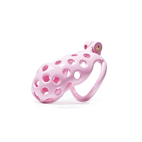 Cobra Peniskäfig aus Silikon Keuschheitsgürtel 5 Größen 4 Farben Atmungsaktiv Chastity Cage Mit 4 Penisring SM Extrem Bondage Set Anti-Masturbation Sexspielzeug Für Männer,L,Pink von LRXETSHOP