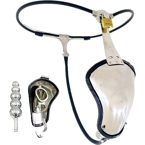 YXBLV Men's Stainless Steel Chastity Pants with Anal Plug Metal Chastity Belt Chastity Cage Extreme Bondage BDSM Chastity Belt Toys Chastity Bondage Fetish Adult Bondage Sex Toys,80cm/90cm,Black YXBLV Men's Stainless Steel Chastity Pants with Anal Plug Metal Chastity Belt Chastity Cage Extreme Bondage BDSM Chastity Belt Toys Chastity Bondage Fetish Adult Bondage Sex Toys,80cm/90cm,Black von LRXETSHOP