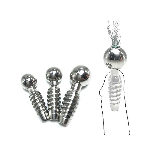 YXBLV Metal Thread Hollow Dilator Offbeat urethral Dilator Stainless Steel Catheter Expansion Hollow Eye Plug urethral Stimulation Dilator Metal Hollow Plug Male Sex Toys BDSM,8mm,Silver von LRXETSHOP