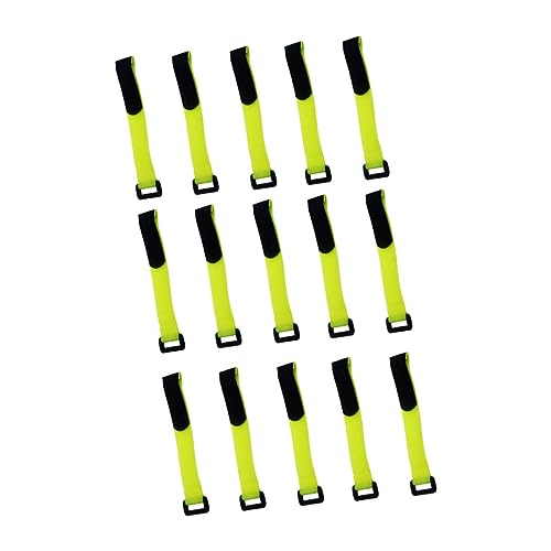 LRXIYODE 1 Satz Gurtstreifen Wiederverwendbare Haken Inline Binder Verstellbar Groß Klein Weiß Gürtelbefestigung Kabelbinder Fahrrad Radgurt Fahrrad Radgurt Klettband 15 Stück von LRXIYODE
