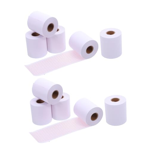 LRXIYODE 10 Rollen Papier Single Channel Thermopapier für Elektrokardiographen mit Hoher Präzision Zuverlässige Signalgenauigkeit Optimiertes Raster für Schnelle Analyse Kompatibel mit von LRXIYODE