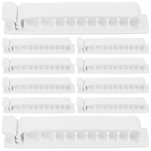 LRXIYODE 10 Stück Selbstklebende Kabelclips Kabelhalter für Schreibtisch und Wand Kabelorganizer für Ladekabel und Computerzubehör Vielseitige Anwendung für Büro und Zuhause von LRXIYODE