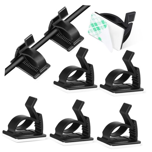 LRXIYODE 10 Stück Teiliges Kabelclips Selbstklebend Langlebiger Kabelhalter aus Kunststoff für Kabelmanagement Vielseitiger Drahtorganizer für Telefon Verbindung und Ladekabel im Büro und LRXIYODE 10 Stück Teiliges Kabelclips Selbstklebend Langlebiger Kabelhalter aus Kunststoff für Kabelmanagement Vielseitiger Drahtorganizer für Telefon Verbindung und Ladekabel im Büro und von LRXIYODE