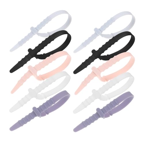 LRXIYODE 10 Stück Teiliges Silikon Kabelbinder Langlebig Flexibel Wiederverwendbar Elastische Kabel Organizer für Elektro Kabelmanagement Zuhause Büro Bicolor Rosa Eisblau Lavendel LRXIYODE 10 Stück Teiliges Silikon Kabelbinder Langlebig Flexibel Wiederverwendbar Elastische Kabel Organizer für Elektro Kabelmanagement Zuhause Büro Bicolor Rosa Eisblau Lavendel von LRXIYODE