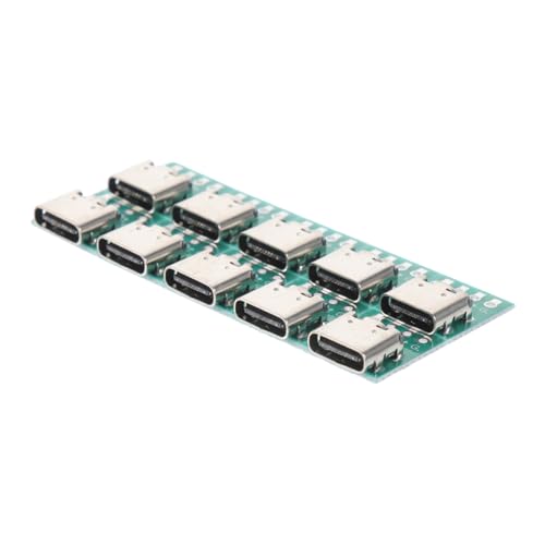 LRXIYODE 10 Stück USB Buchse PCB Adapterplatine DIY Steckverbinder für Stabile Schnelle Datenübertragung Einfache Installation Kompatibel mit USB Kabel Platine für Datenleitung Transfer von LRXIYODE