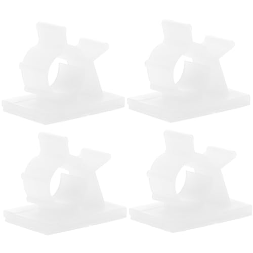 LRXIYODE 100 Stück Selbstklebende Kabelclips Schwarz Verstellbare Kabelhalter aus Langlebigem Kunststoff Kabelmanagement für Schreibtisch und Büro Einfach zu Befestigen und Rückstandsfrei von LRXIYODE