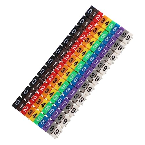 LRXIYODE 100 Stück Teiliges Kabelbeschriftungsset Kabelmarkierer Nummern Kabelkennzeichnung Einfach Anzubringen für und Stromkabel zur Kabelidentifikation LRXIYODE 100 Stück Teiliges Kabelbeschriftungsset Kabelmarkierer Nummern Kabelkennzeichnung Einfach Anzubringen für und Stromkabel zur Kabelidentifikation von LRXIYODE