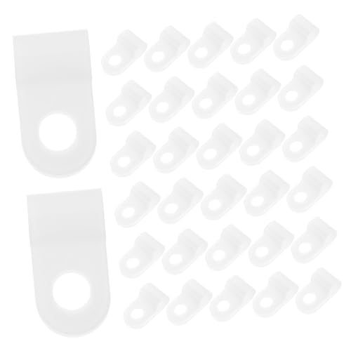 LRXIYODE 100 Stück Teiliges Kabelklemmen PVC Weiß Langlebige Säurebeständige Kabelhalter für Telefon und Tv Kabel Schraubbefestigung Geeignet für LED Lichter und Außenbereiche LRXIYODE 100 Stück Teiliges Kabelklemmen PVC Weiß Langlebige Säurebeständige Kabelhalter für Telefon und Tv Kabel Schraubbefestigung Geeignet für LED Lichter und Außenbereiche von LRXIYODE