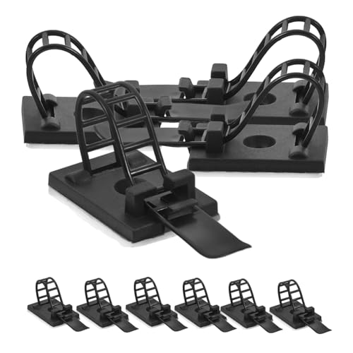 LRXIYODE 100 Stück Wiederverwendbare Nylon Kabelbinder Flexibel Reißfest Kabel Organizer für Büro Haushalt Schreibtisch Kabelmanagement Vielseitig Einsetzbar für Innen Außenbereich von LRXIYODE