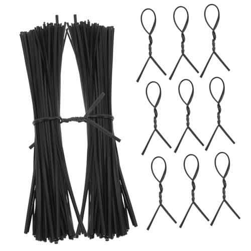 LRXIYODE 1000 Stück Verzinkte Kunststoff Ummantelte Eisendraht Bindedraht Wiederverwendbare Kabelhalter für Gartenarbeit Kabelmanagement Flexibel und Langlebig von LRXIYODE
