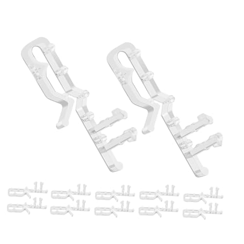 LRXIYODE 12 Stück Transparente Clips für Jalousien Installieren Zuverlässige Halter für Fensterjalousien Lösung für Volants und Jalousien von LRXIYODE