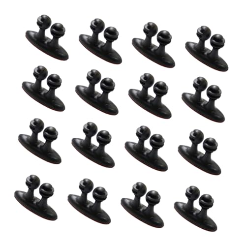 LRXIYODE 16 Stück Teiliges Selbstklebende Kabelclips Mini Kabelhalter für Auto Vielseitiger Kabelorganizer für Ladekabel und USB Kabel Schwarz Einfache Anbringung Glatten Oberflächen von LRXIYODE