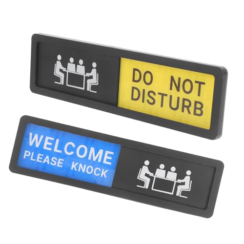 LRXIYODE 2 Stück Büro Türschild Schieberegler für Privatsphäre Do Not Disturb Zeichen für Konferenzräume Einfache Installation aus Effektiver Sichtschutz während Besprechungen LRXIYODE 2 Stück Büro Türschild Schieberegler für Privatsphäre Do Not Disturb Zeichen für Konferenzräume Einfache Installation aus Effektiver Sichtschutz während Besprechungen von LRXIYODE