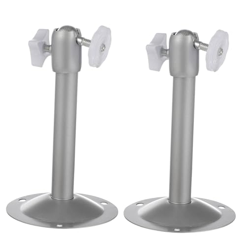 LRXIYODE 2 Stück Drehbare Monitor Halterung Sicherheitskamerahalter Aluminium Wandhalterung für Überwachungskameras mit Verstellbarem Schwenk und Neigefunktion von LRXIYODE
