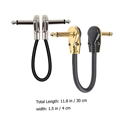 LRXIYODE 2 Stück Gitarren Effektkabel Professionelle Patchkabel für Gitarre und Bass Stabile Verbindung Flaches Design Silber und Goldfarbener Stecker Leicht und Kompakt LRXIYODE 2 Stück Gitarren Effektkabel Professionelle Patchkabel für Gitarre und Bass Stabile Verbindung Flaches Design Silber und Goldfarbener Stecker Leicht und Kompakt von LRXIYODE