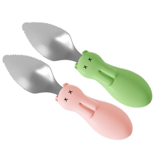 LRXIYODE 2 Stück Löffel Edelstahl und Abgerundete Kanten Langlebig und Bruchsicher Geeignet für Junge Mädchen und Kleinkinder Sichere Babybesteck für Obst und Gemüsepüree LRXIYODE 2 Stück Löffel Edelstahl und Abgerundete Kanten Langlebig und Bruchsicher Geeignet für Junge Mädchen und Kleinkinder Sichere Babybesteck für Obst und Gemüsepüree von LRXIYODE