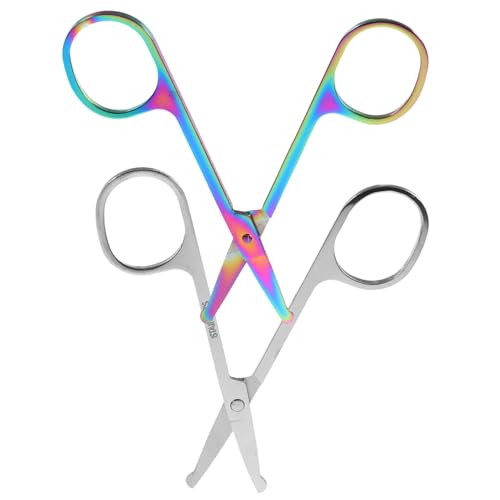 LRXIYODE 2 Stück Multifunktionale Nasenhaarschere aus Edelstahl Teiliges mit Runder Spitze Präzises Trimmen von Augenbrauen Nasenhaaren und Bart Kompakt und Langlebig für Reise und Alltag LRXIYODE 2 Stück Multifunktionale Nasenhaarschere aus Edelstahl Teiliges mit Runder Spitze Präzises Trimmen von Augenbrauen Nasenhaaren und Bart Kompakt und Langlebig für Reise und Alltag von LRXIYODE