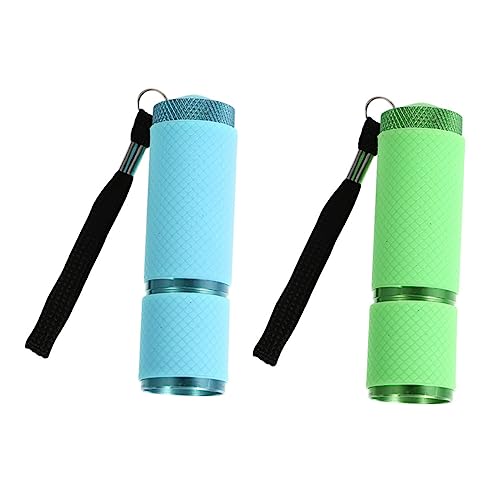 LRXIYODE 2 Stück Nagelkunst Testlampe UV Taschenlampe für Fluoreszierende Identifikation Nageldesign und Geldprüfung Handlich und Ästhetisch Grün und Blau LRXIYODE 2 Stück Nagelkunst Testlampe UV Taschenlampe für Fluoreszierende Identifikation Nageldesign und Geldprüfung Handlich und Ästhetisch Grün und Blau von LRXIYODE
