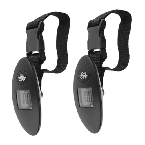 LRXIYODE 2 Stück Teiliges Digitales Gepäckwaagen Tragbare Handwaage mit Ergonomischem Griff für Präzises Gewichtsmessen von Koffern und Taschen Beim Reisen von LRXIYODE