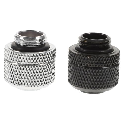 LRXIYODE 2 Stück Teiliges PC Wasserkühlung Fitting Gewinde Kompressionsanschluss für Computer Wasserkühlsystem Sicherer Halt Einfache Montage Kompatibel mit Pumpen und Radiatoren Silber LRXIYODE 2 Stück Teiliges PC Wasserkühlung Fitting Gewinde Kompressionsanschluss für Computer Wasserkühlsystem Sicherer Halt Einfache Montage Kompatibel mit Pumpen und Radiatoren Silber von LRXIYODE