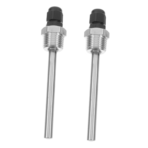 LRXIYODE 2 Stück Temperaturfühler Hülse für Wasserheizer und Thermometer Einsetzbar Nahtloses Design Hohe Temperaturbeständigkeit Leakproof von LRXIYODE